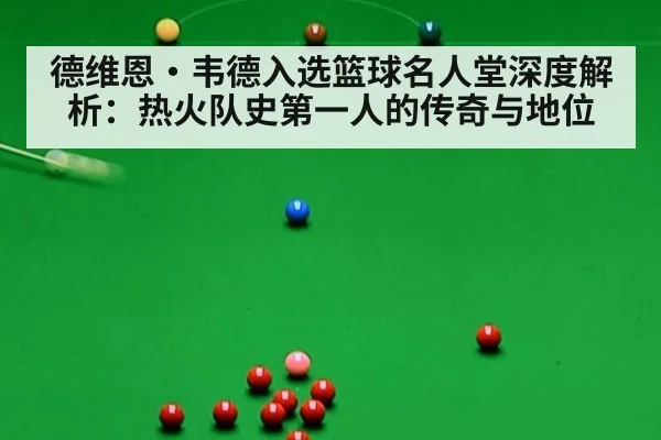 德维恩·韦德入选篮球名人堂深度解析:热火队史第一人的传奇与地位
